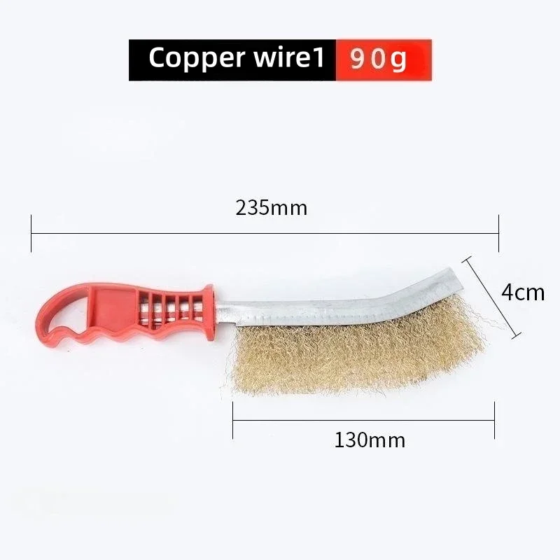 1pc Wire Brushe Brass Plated Steel Wire Stainless Steel Wire Brush Grill Cleaner BBQ Grill Steel Wire Brush Cleaning Tools