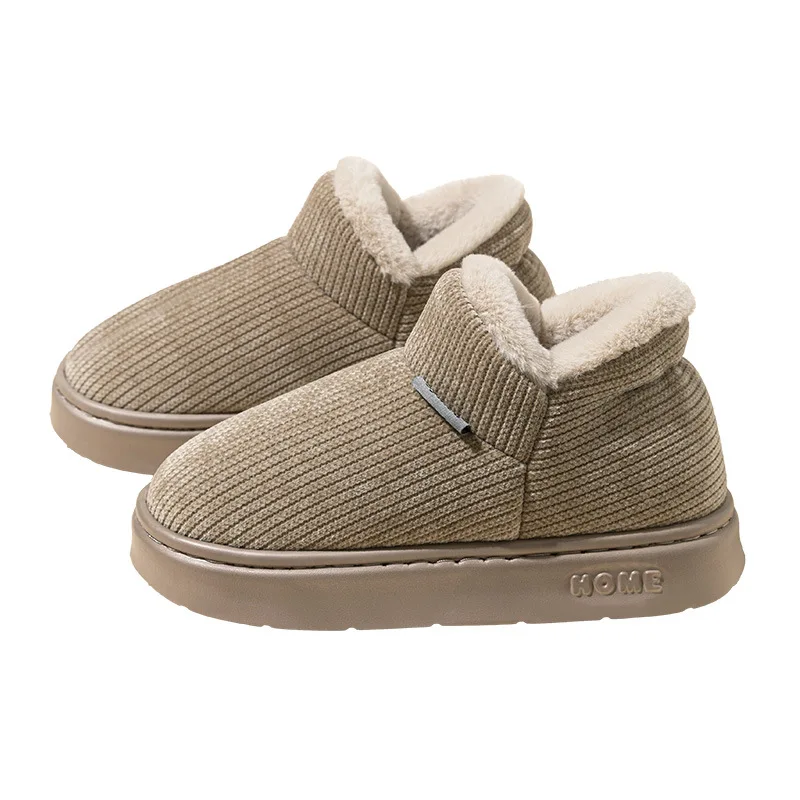 Herren-Plattformschuhe in Übergröße, EVA-Anti-Rutsch-Dicksohle, Winter-Warm-Plüsch-Hausschuhe für den Heimgebrauch, Indoor-Komfort – Detail 8