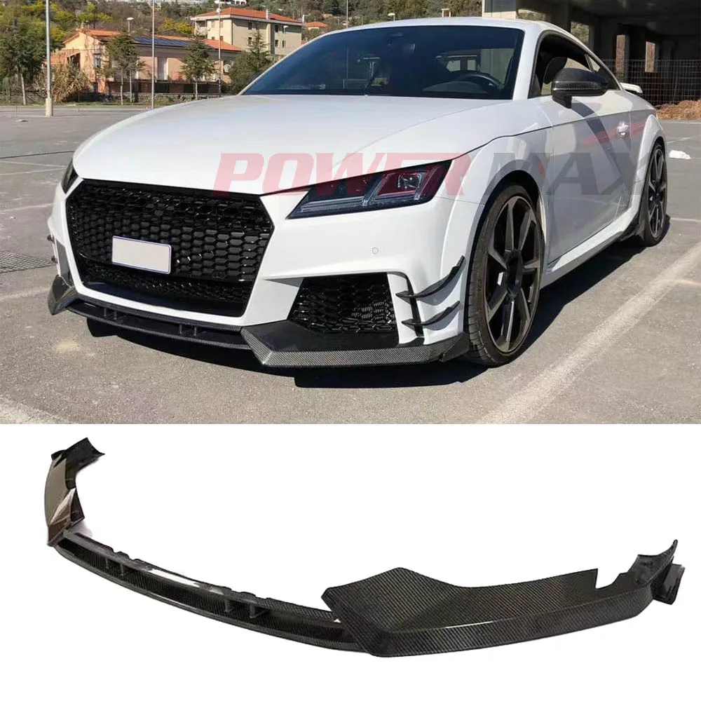 

Carbon Fiber Front Bumper Lip ABT Style For Audi TTRS MK3 8s Front Splitter 2016-2019