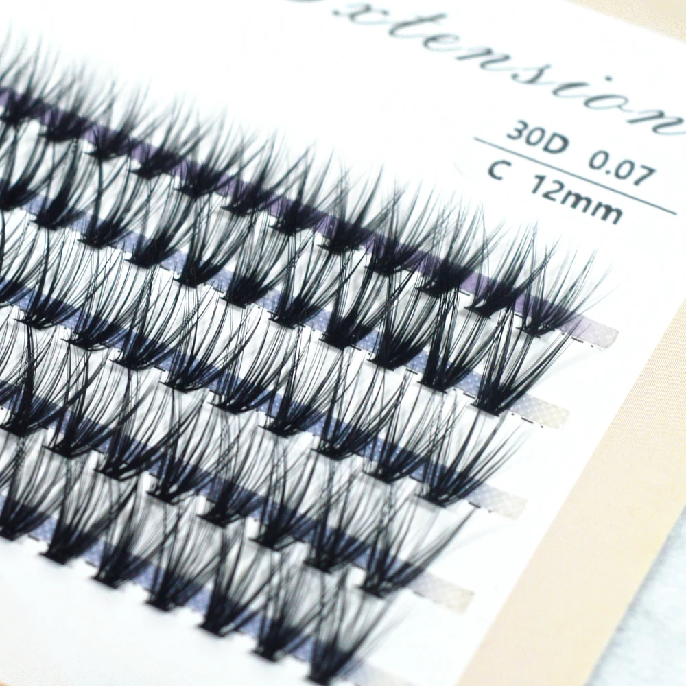 QSTY Mink 10D/20D/30D/40D/50D Lashes Cluster Eyelash Extension Natural Long 3D Volume Effect Faux Bunche Individual Makeup Cilia