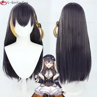 New Clothes Image Petra Gurin Cosplay Wig Vtuber NIJISANJI OBSYDIA Petra Gurin Wig 75cm Long Heat Resistant Hair Wigs + Wig Cap