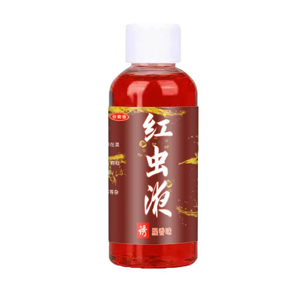 Concentrated Fish Bait Additive Multipurpose Strong Fish Attractant Promote Appetite Red Worm Additive for Trout Cod Carp Bass