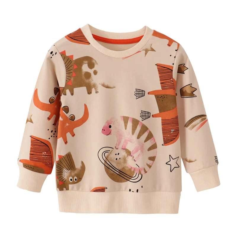   Jumping Meters 2-7T New Arrival Autumn Winter Animals Boys Clothing Sets Cotton Long Sleeve Children's Outfits Hot Selling