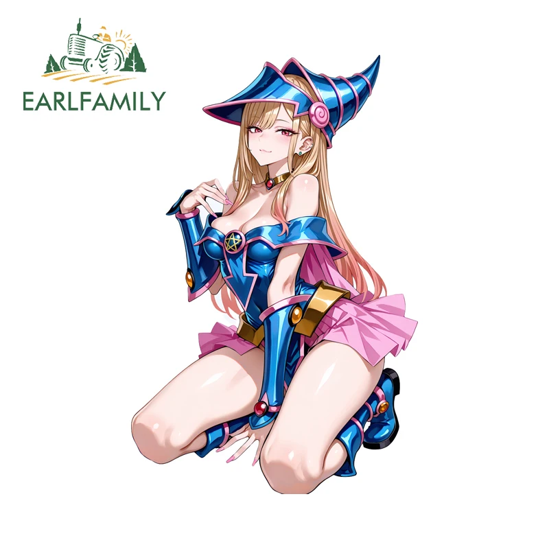 EARLFAMILY Kitagawa Marin в платье для волшебной девушки, наклейка на автомобиль, лоли на коленях, хентай, наклейка на грудь, ноутбук, сексуальный декор для багажа