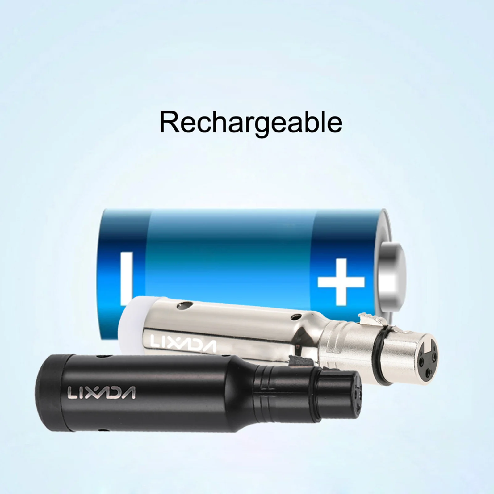 

Wireless Receiver Lixada Rechargeable 2.4G ISM DMX512 Wireless 3 Pins Female Receiver for Stage PAR Light Signal Receiver