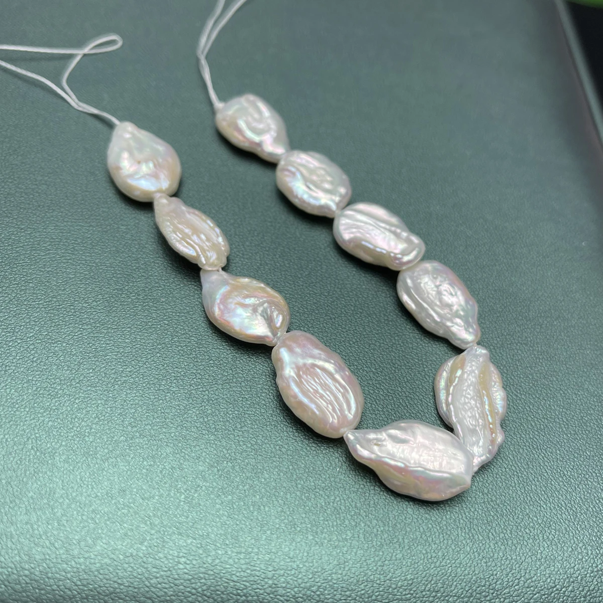 Natural Freshwater Pearl Paroque Pearl 12x18mm For Jewelry Making DIY Necklace Earrings Bracelet Accessory Length 18cm