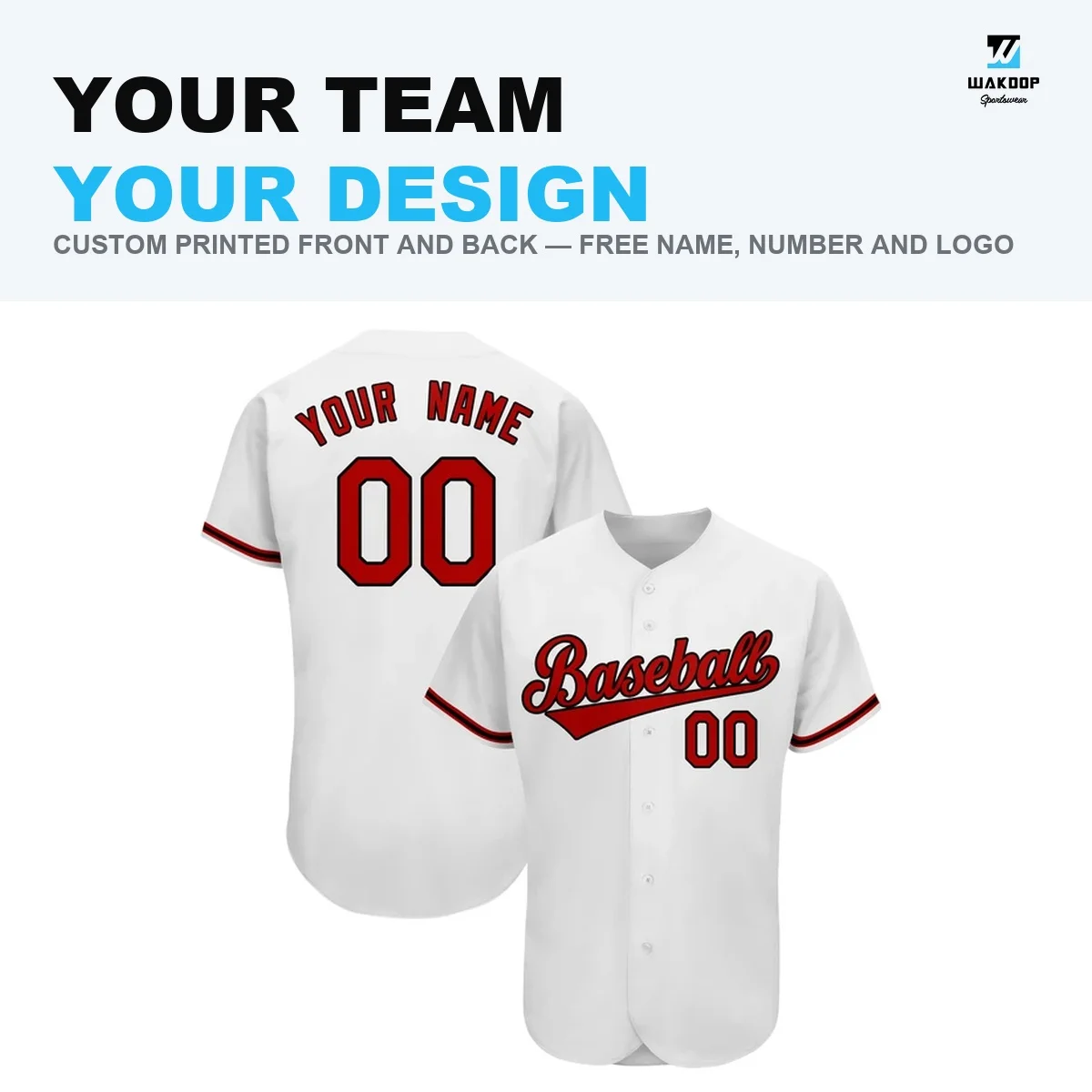 Personalized Baseball Jersey Streetwear Customized Baseball Shirt DIY Your Name Number Customize Jerseys With Sublimation