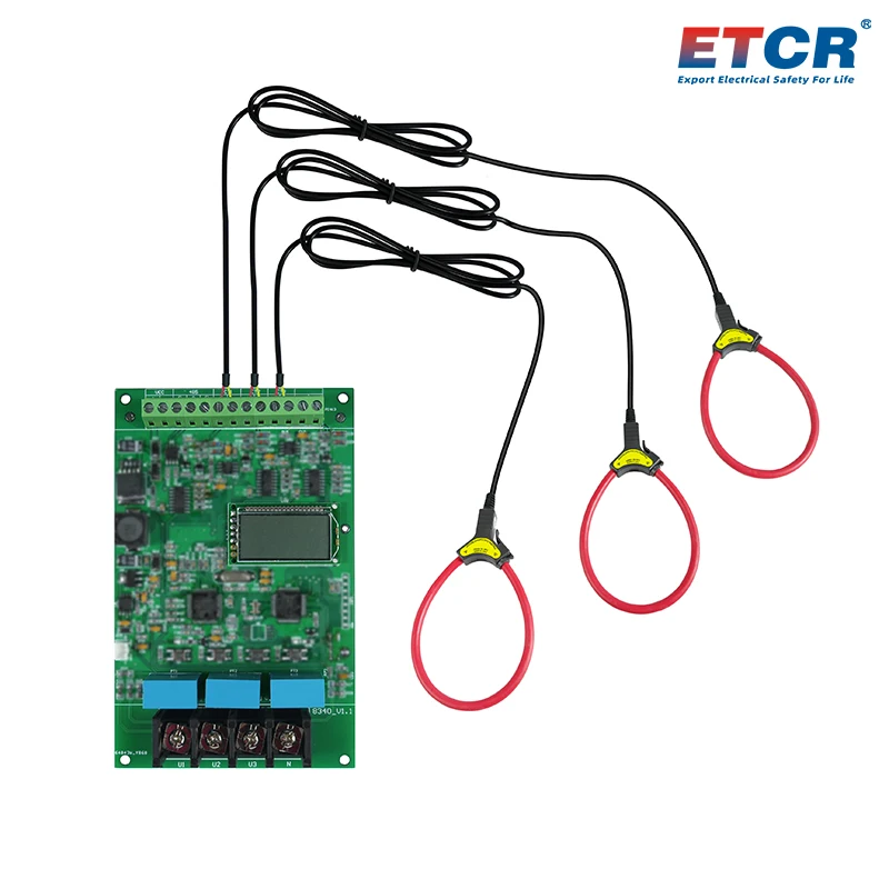 ETCR8340 في الوقت الحقيقي تسرب التيار والجهد على الخط تستر محول الأساسية التأريض المراقبة الحالية 6 قنوات متر