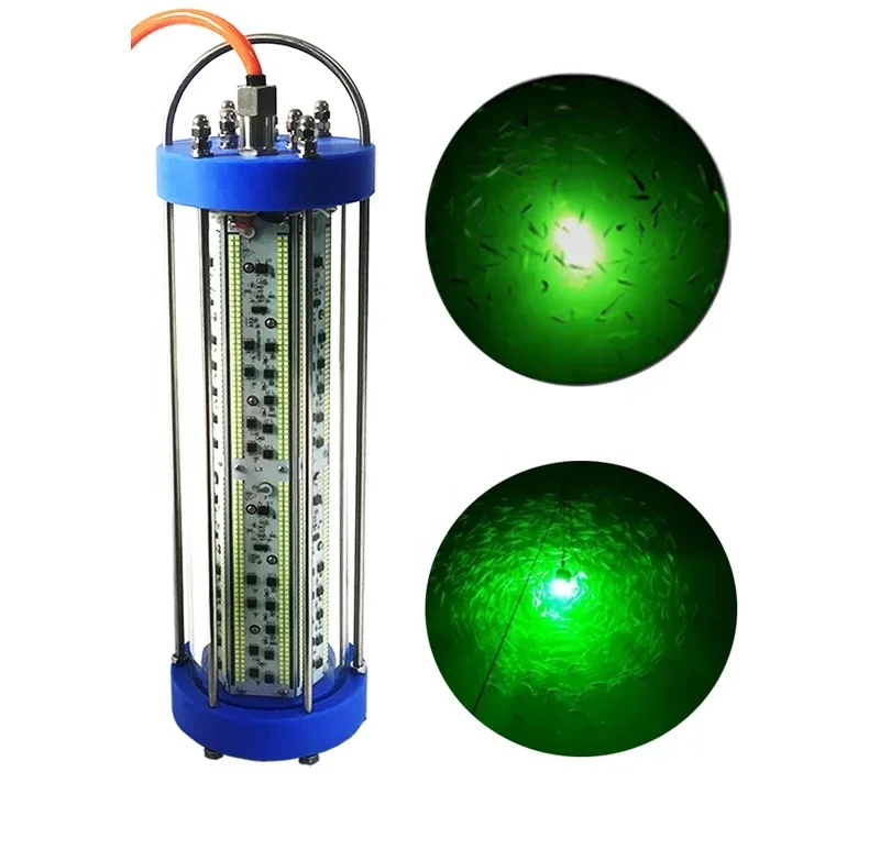 Newest 600w 1000w 2000w 3000w Green Fish Lights Outdoor Fishing Lure Fish Lamp Attract Underwater Led Squid Fish Lights