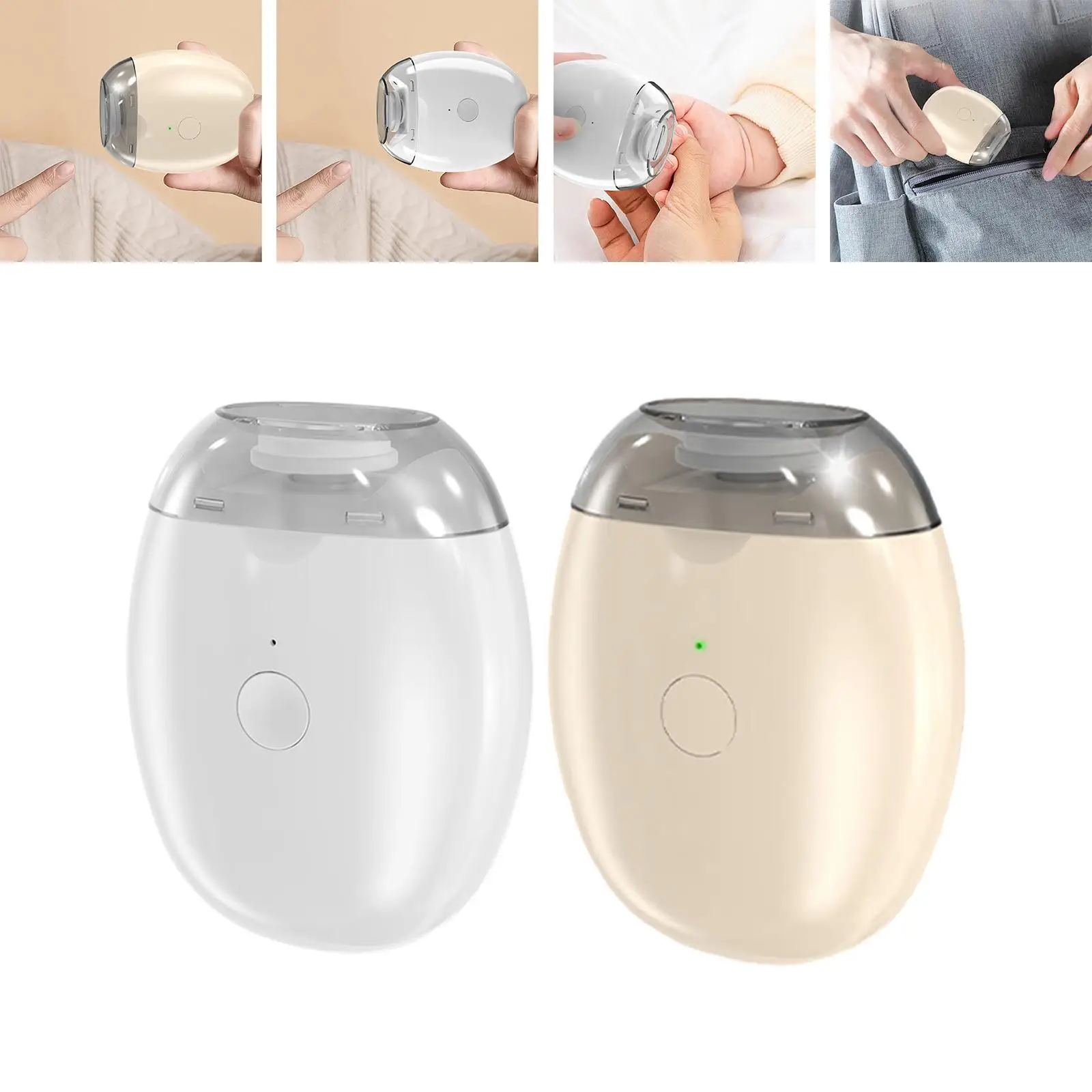 Electric Nail Clipper 3 Speeds Comfortable Rechargeable Fingernail Trimmer Fingernail Cutter for Children Kids Seniors