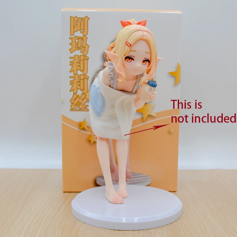 Figurine de fille anime Amaryllis elfe à poitrine plate de 19 cm, Emma Lily, figurine d'action Nure Megami, modèle de poupée, jouets