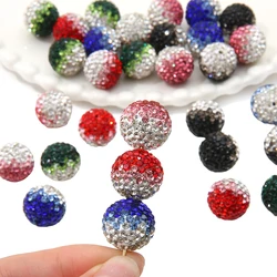 1 piece of 16mm soft clay sand sugar gradient drill ball DIY handmade beaded bracelet earrings accessory materials