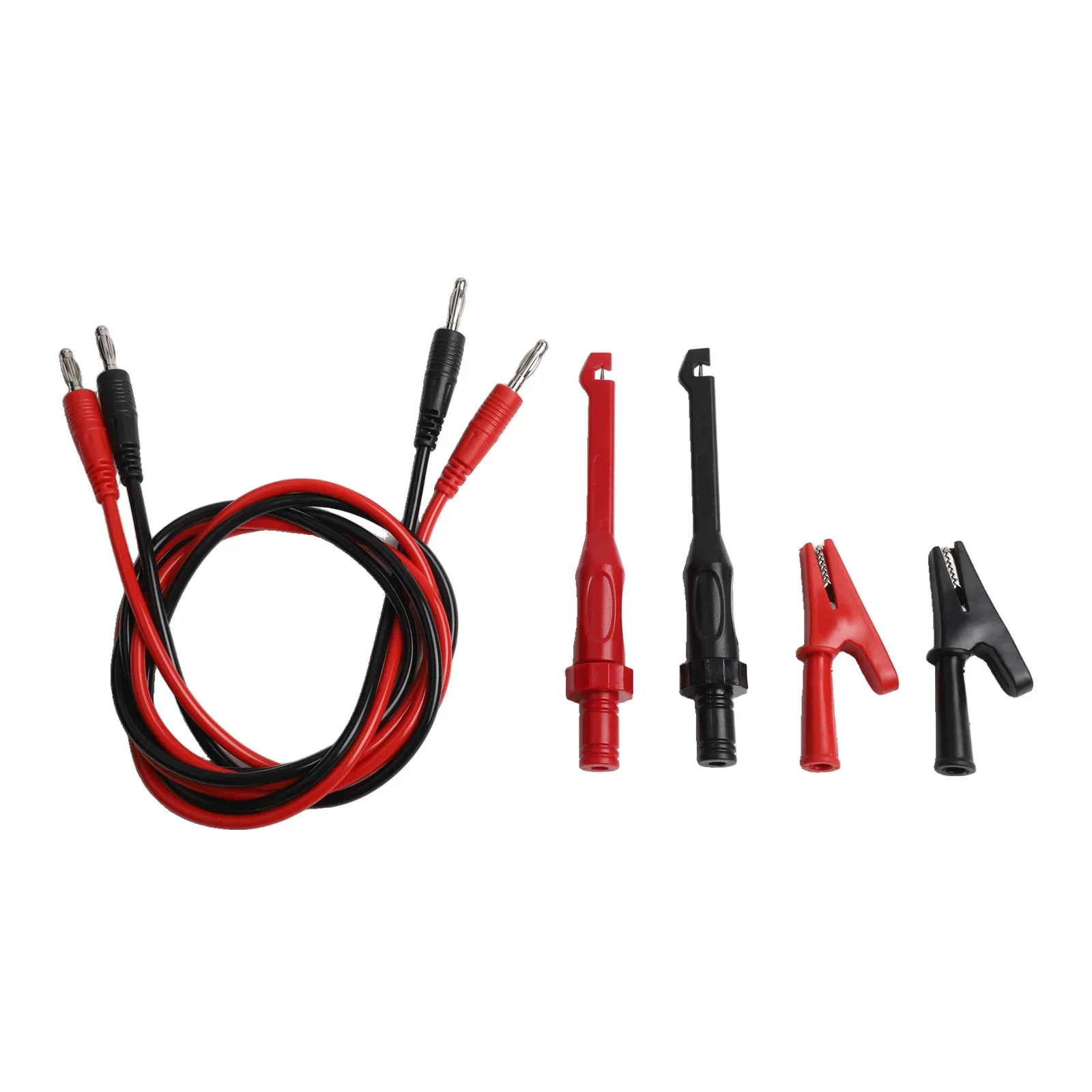 

Набор цифровых тестовых щупов, 6 шт., 4 мм, с изолированными кабелями типа «банан» и зажимами типа «крокодил» для надежных электрических измерений