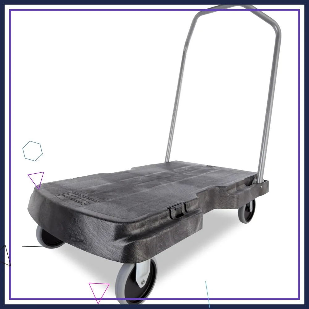 

Складная тележка-платформа повышенной прочности с колесами, грузоподъемность 227 кг, для перемещения грузов в складах и офисах