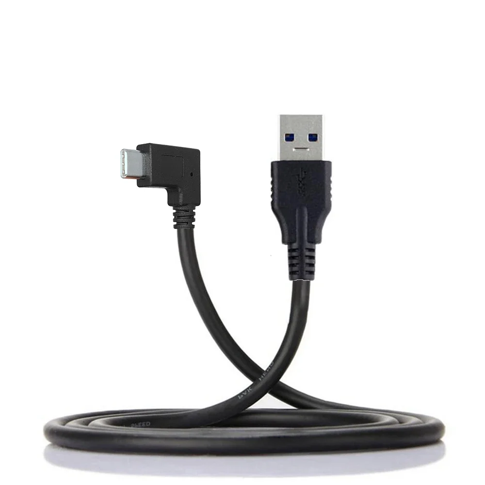 

1M Type-C elbow to USB 3.0 male straight data cable 90 degree right angle 10G charge data cable