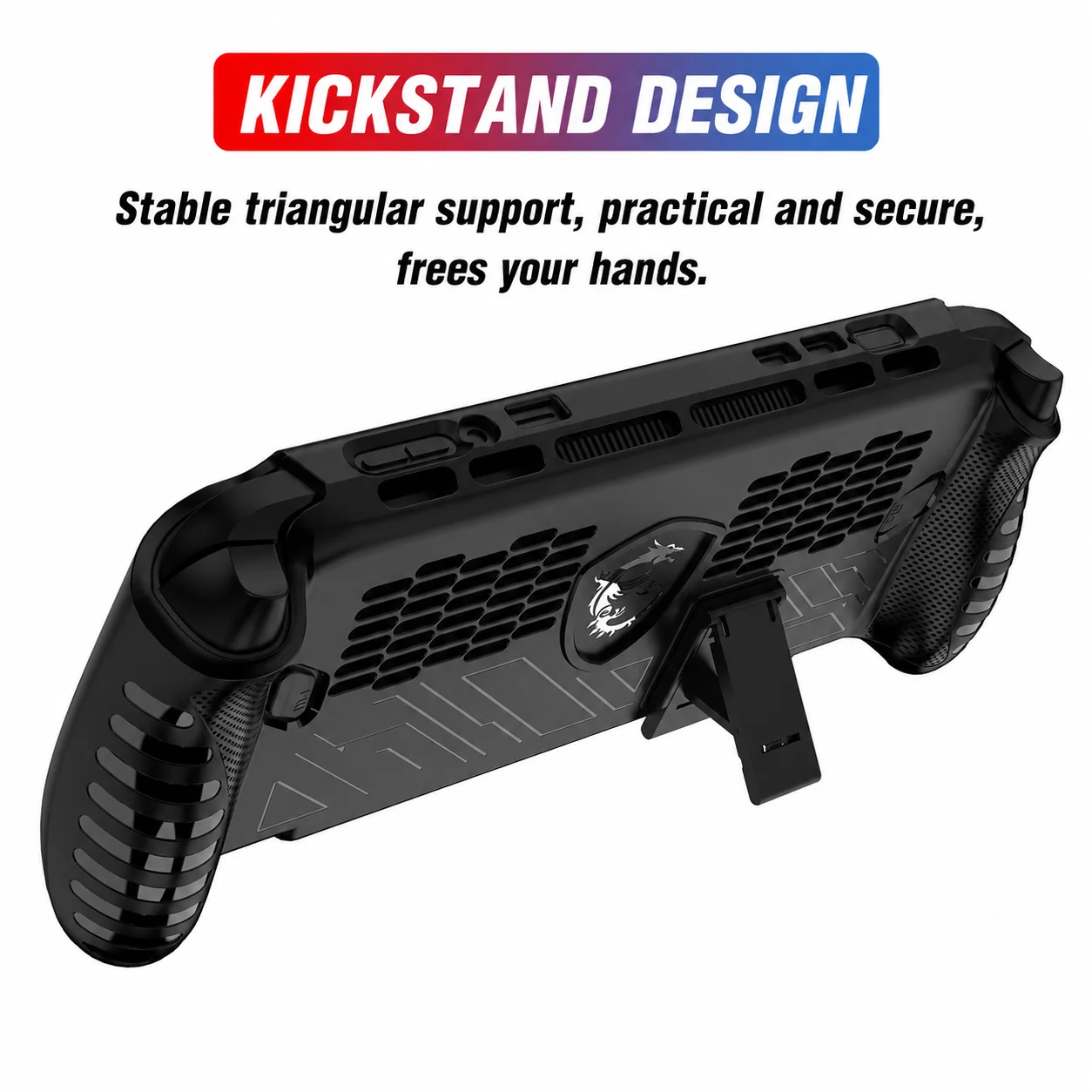 2in1 TPU Bracket Protective Case for MSI Claw 8 EX Ai+ Drop-proof and Scratch-resistant Soft Case