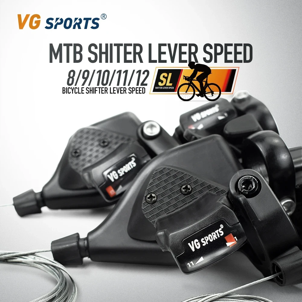 

VG Sports Bicycle Derailleur Front Rear Shift Lever 7/8/9/10/11Speed MTB Road Bike Shifter Bicycle Shifting Cycling Accessories