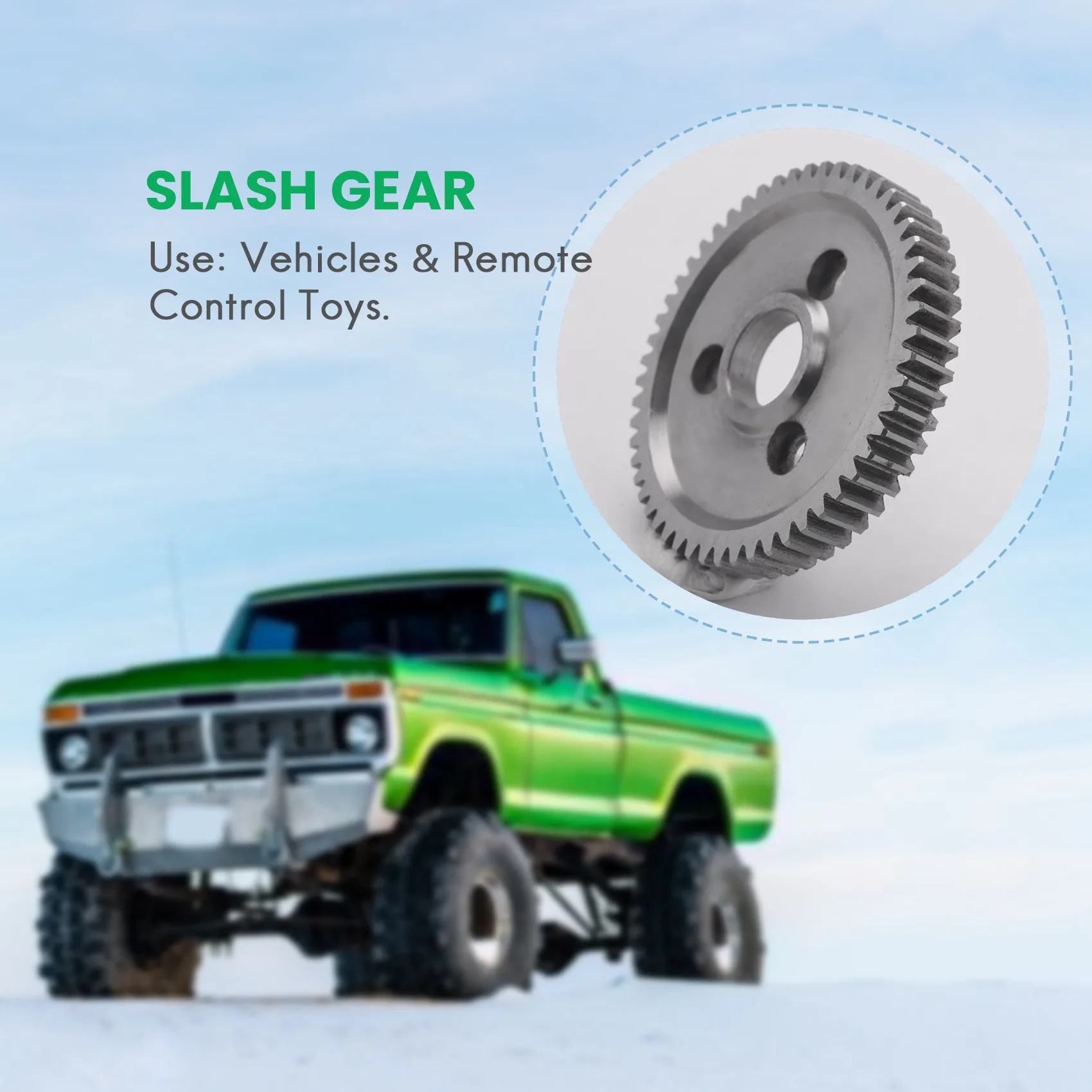 Heavy Duty Hardened Steel Spur Gear 54T for Traxxas Slash 4X4 Stampede 4X4 Traxxas 1/10 SUMMIT Traxxas 1/10 E-REVO