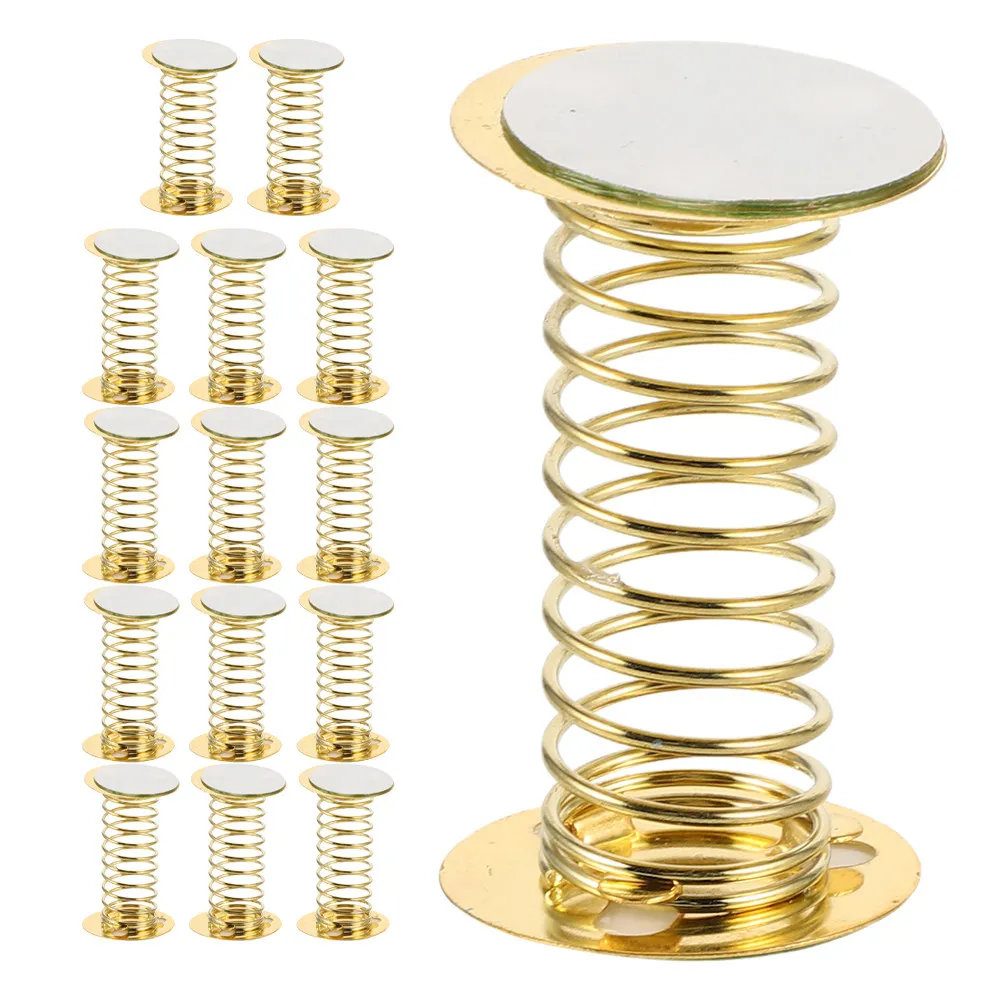 15Pcs Metal Spring Base for Shaking Head Decorations Dashboard Car Interior Mini Wobble Spring Mount DIY Craft Desk Ornament