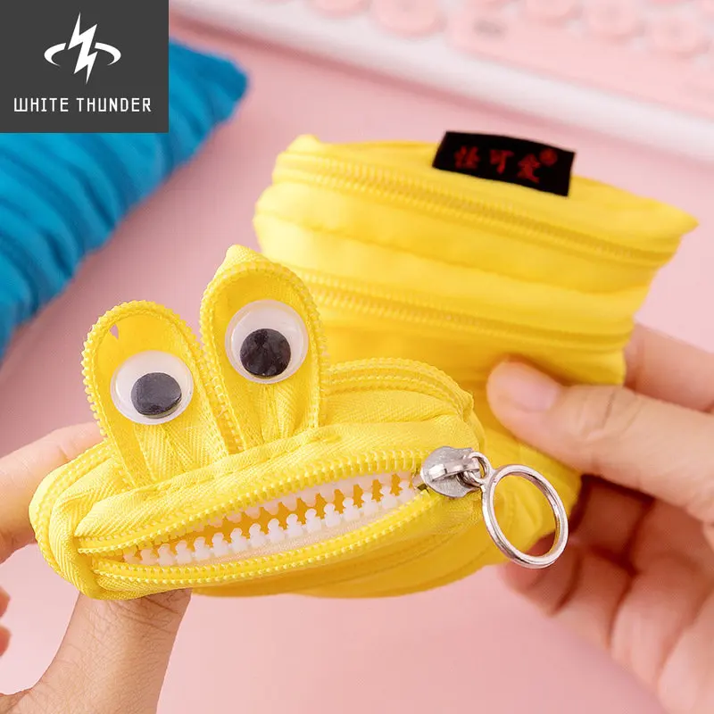 Creatieve Rups Rits Etui Leuke Dier Pen Case School Pencilcases Voor Kid Student Pen Zak Kawaii Opbergtas Gift