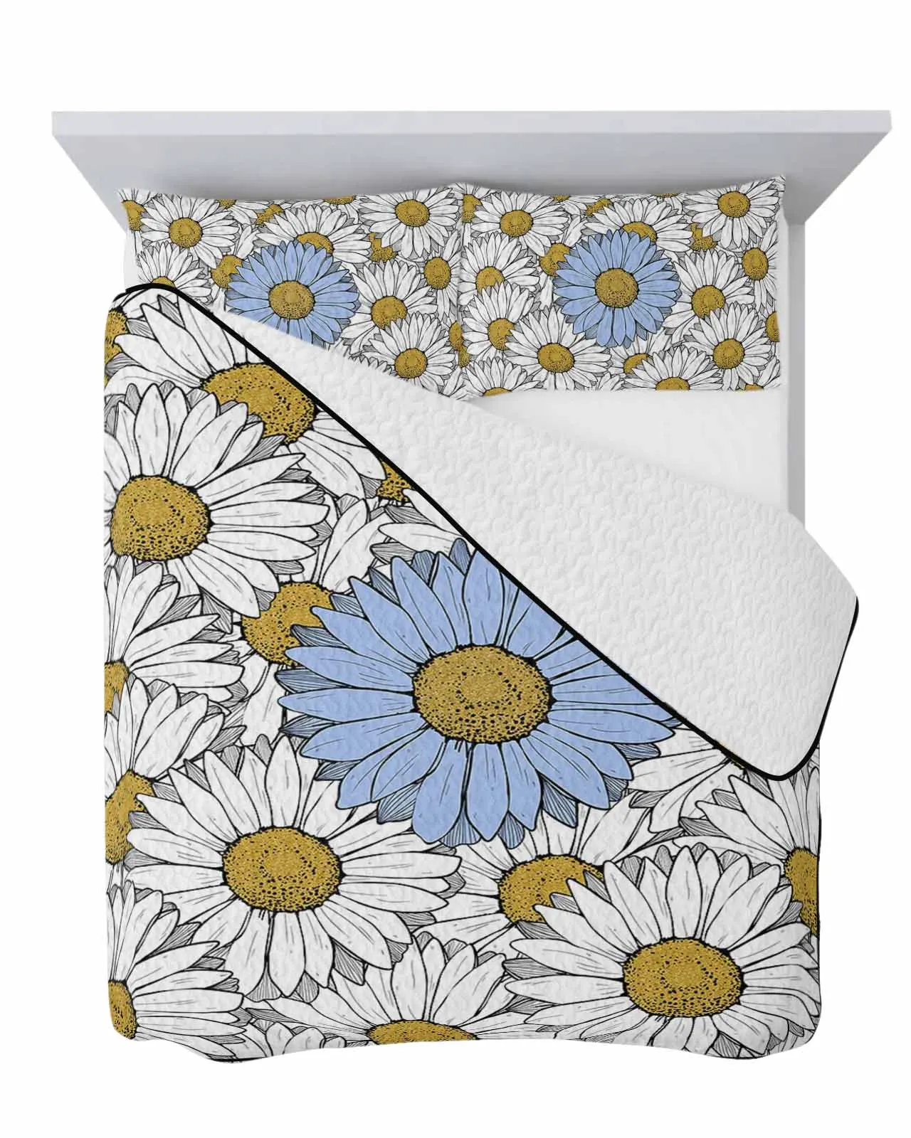 Chrysanthemum Simplicity Cooling Blankets Air Condition Comforter Lightweight Summer Quilt for Bed Breathable Soft Thin Quilt