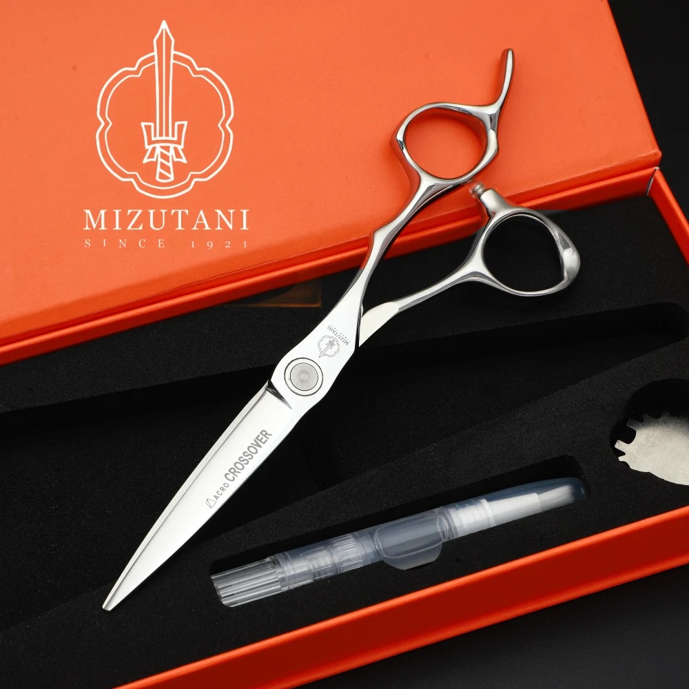 

MIZUTANI barber scissors 6.0-inch VG10 material hair scissors Flat hair thinning scissorsProfessional barber shop tools scissors