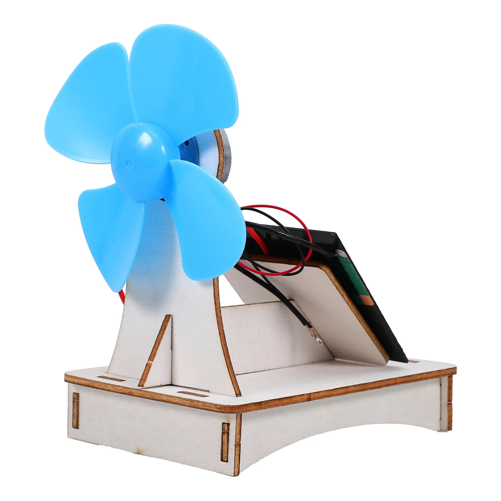 1 set 1 Set Wooden Experiment Kit Diy Solar Fan Assembly Educational For Kids Science Projects Classroom Learning Tools Kids Diy