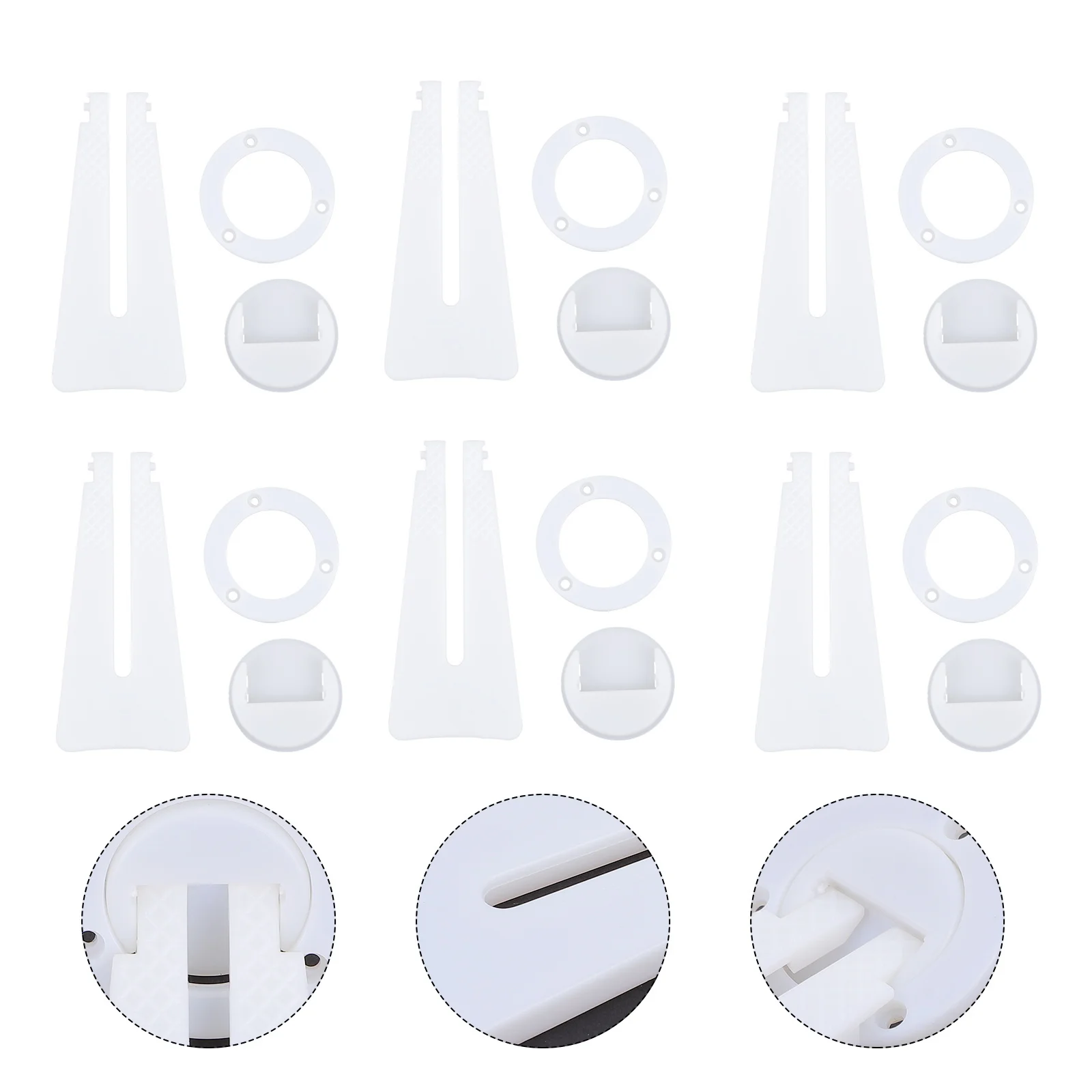 

12Pcs Photo Frame Brackets Stylish Desktop Organizer Premium Plastic Material Long Lasting Use for Families Offices