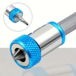 1pc Magnetic Screw Ring Bit Magnetizer Ring Metal Magnetizer Screw, Removable For 1/4 Inch/6.35mm Hex Screwdriver And Power Bits