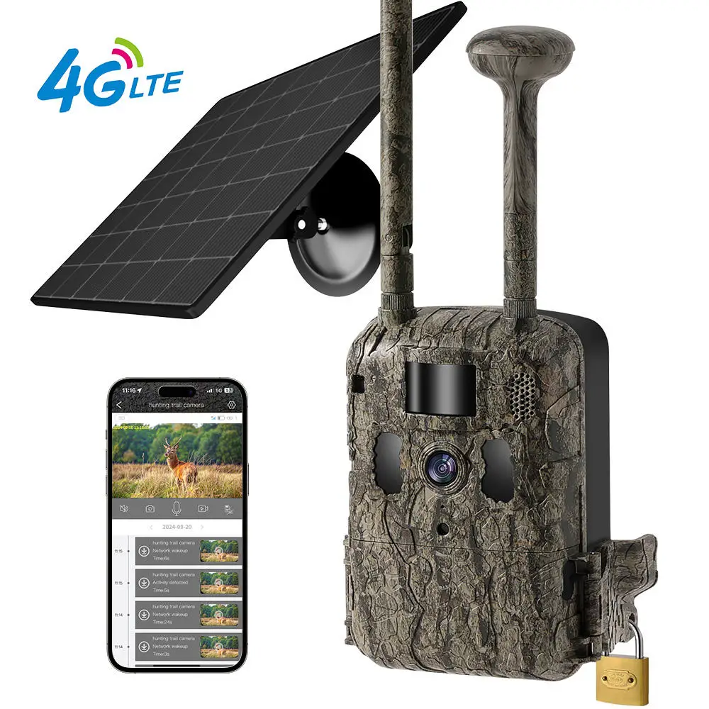 

Wildlife Hunting Trail Camera 4G Lte Night Vision Trail Camera Ucon SIM Wireless Camera For Hunting Green With GPS Hunting Trap