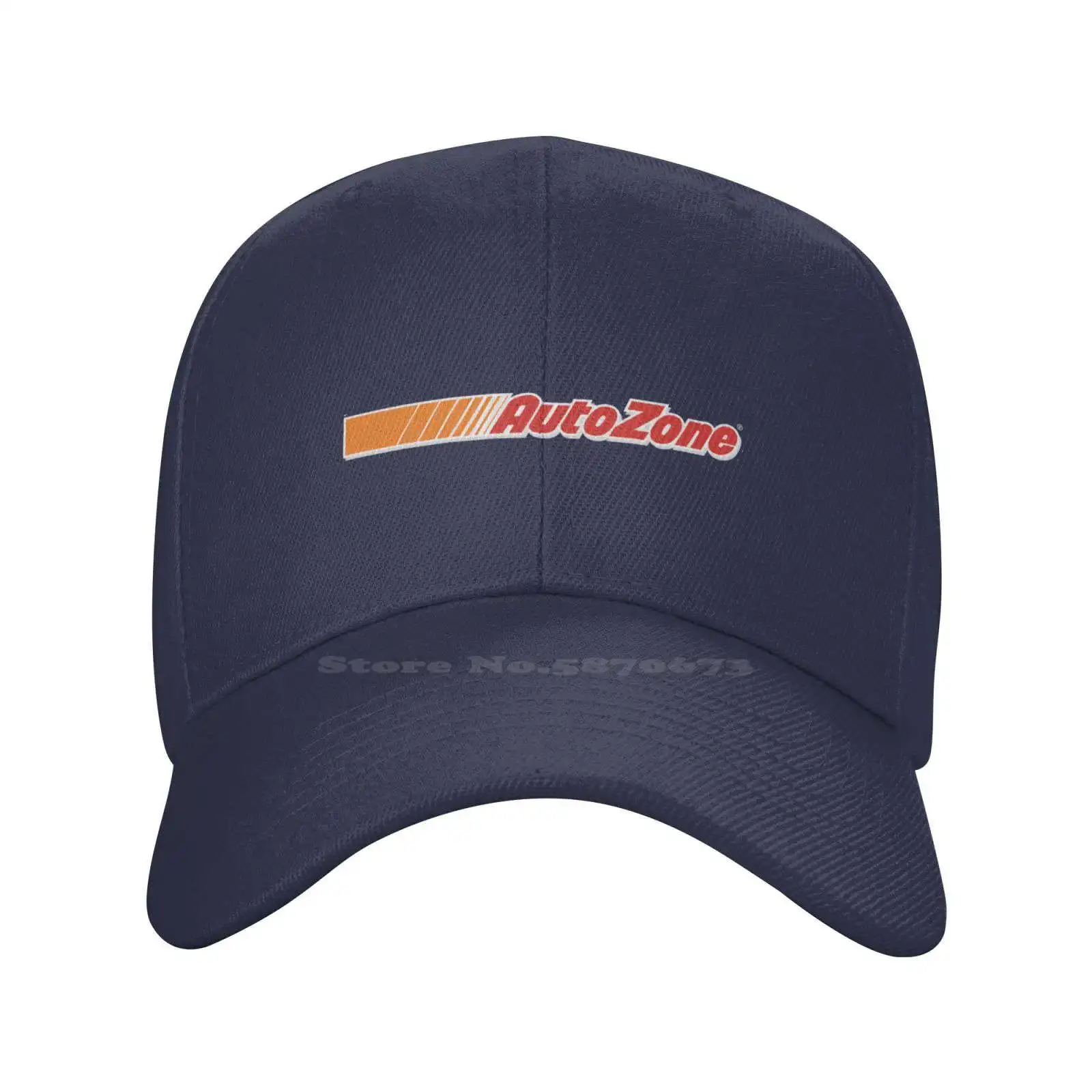 AutoZone Logo Print Graphic Casual Denim cap Knitted hat Baseball cap