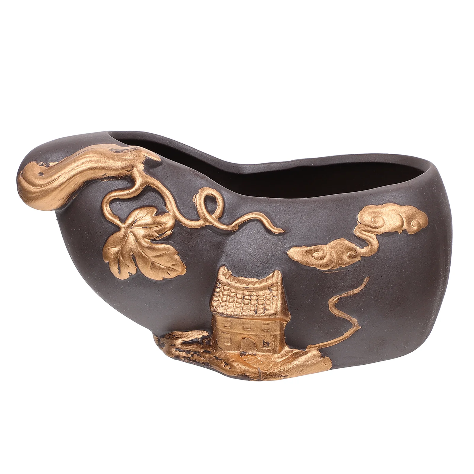 

Ceramic Flowerpot Small Retro Desktop Bonsai Pot for Succulents Plant Container Tabletop Ornament Vintage Home Garden Decor