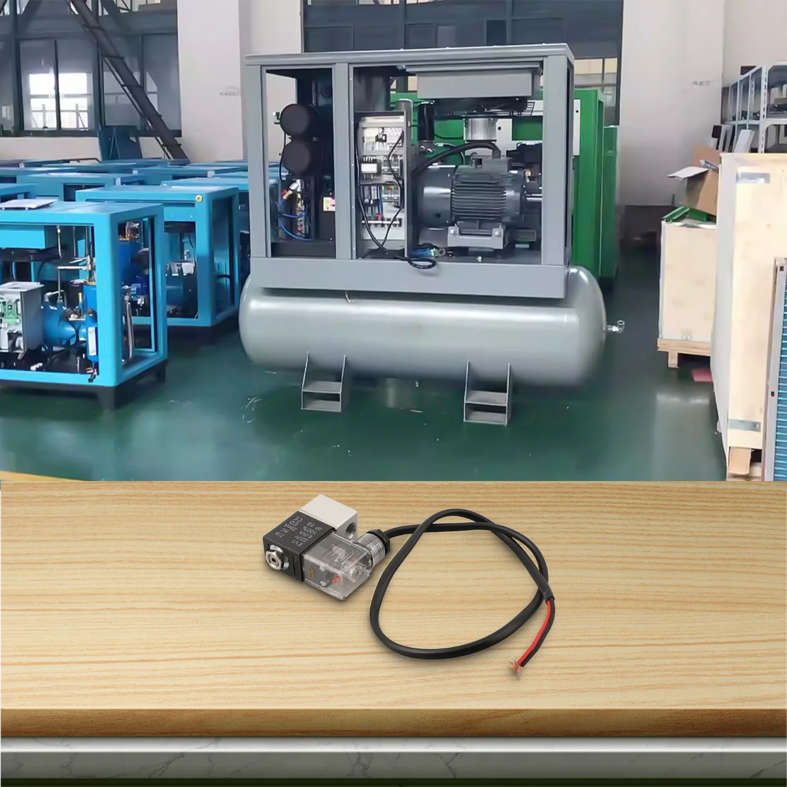 220V Solenoid Valve Exhaust Check Valve Improved Performance Reliable Solenoid Valve Silent Working About 60 Cm Lead-length