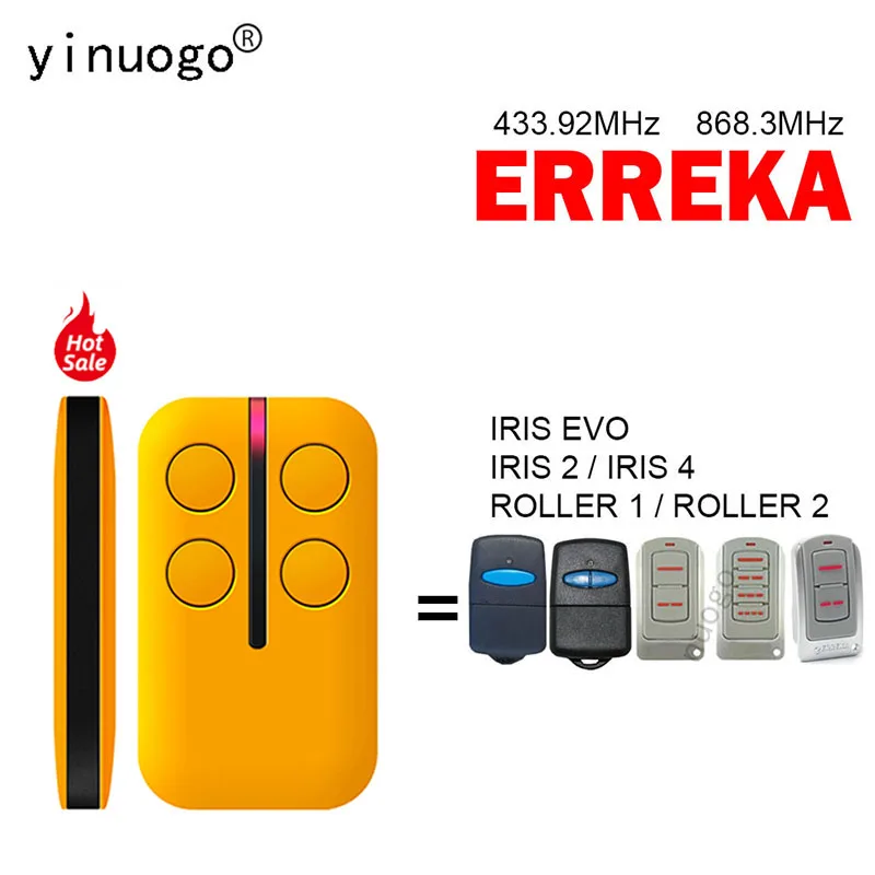 

ERREKA Remote Control IRIS EVO 2 4 ROLLER 1 2 Remote Control Garage Door Opener 433MHz Gate Remote Control Command