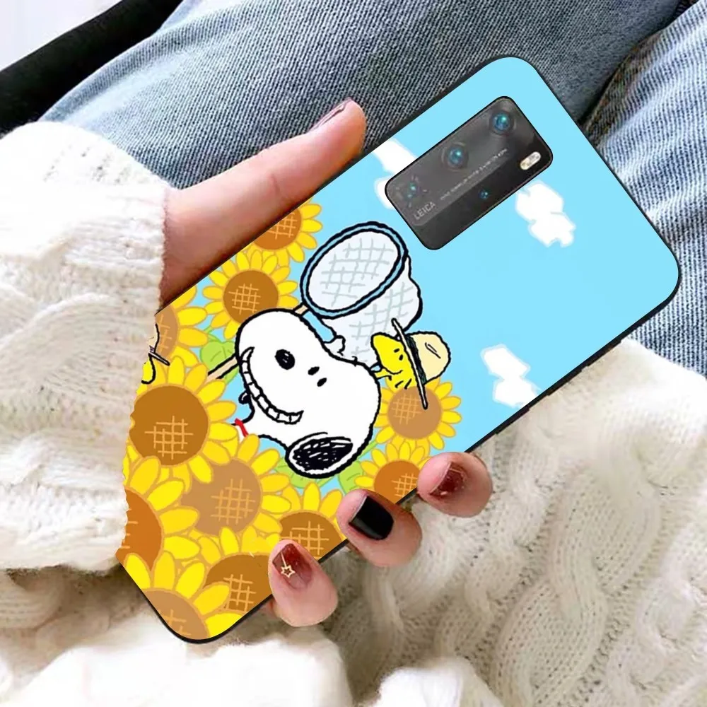 C-Cartoon S-Snoopys For Huawei P 8 9 10 20 30 40 50 Pro Lite Psmart Honor 10 lite 70 Mate 20lite