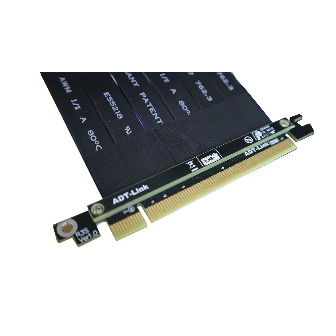 Graphics card extension cable PCI-E 3.0 x16 vertical vertical vertical chassis PCIe 16x full speed stability