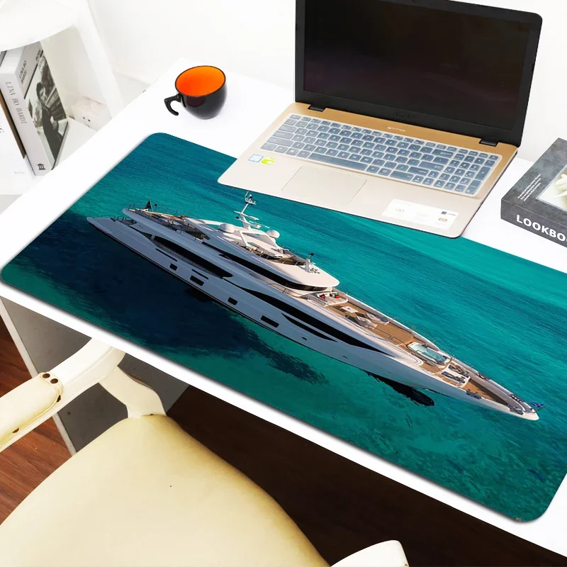 

Cute Mouse Pad Gaming Yacht Gamer Cabinet Games Office Accessories Desk Mat Computer Desks Mousepad Anime Keyboard Mats Pc Xxl