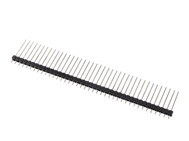 100 stks 2.54mm 2X40Pin Mannelijke Pin Header Rechte/Buigen PinFor Arduino Koperen Pin/Vergulde Pin/Ijzeren Pin 8.5-21mm Lengte