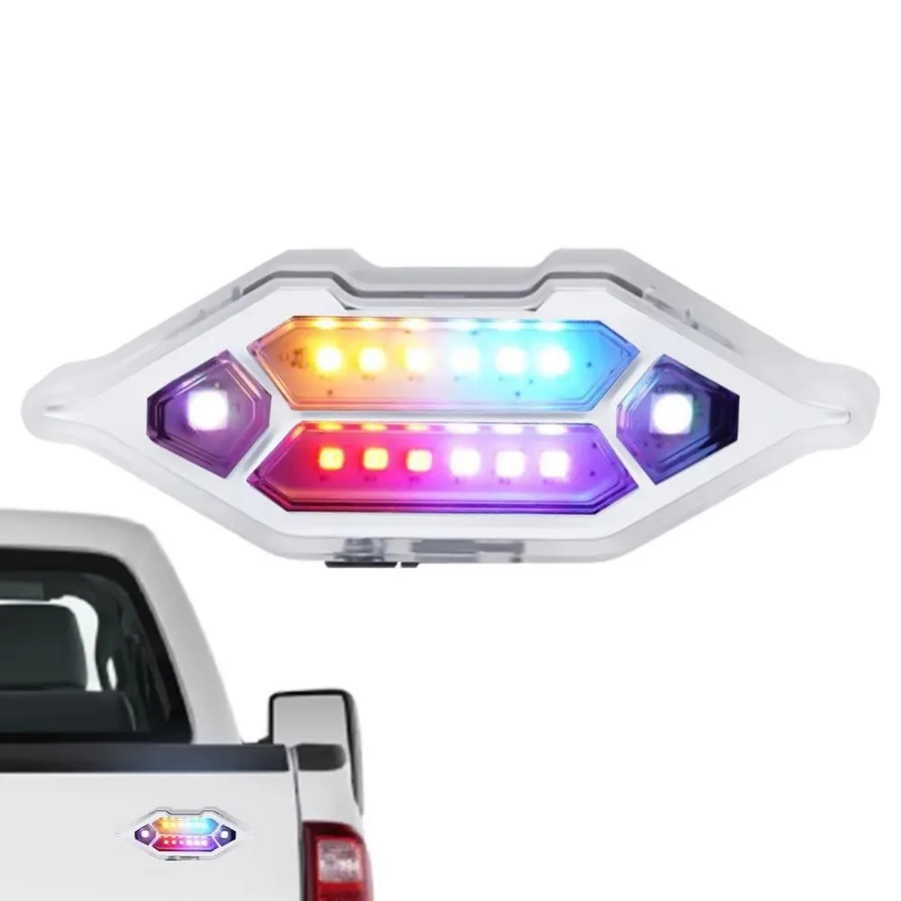 Auto Sensor Solar Powered LED Car Safety Light, Waterproof Fake Lamp For Enhanced Visibility With Multiple Flash Mode Options