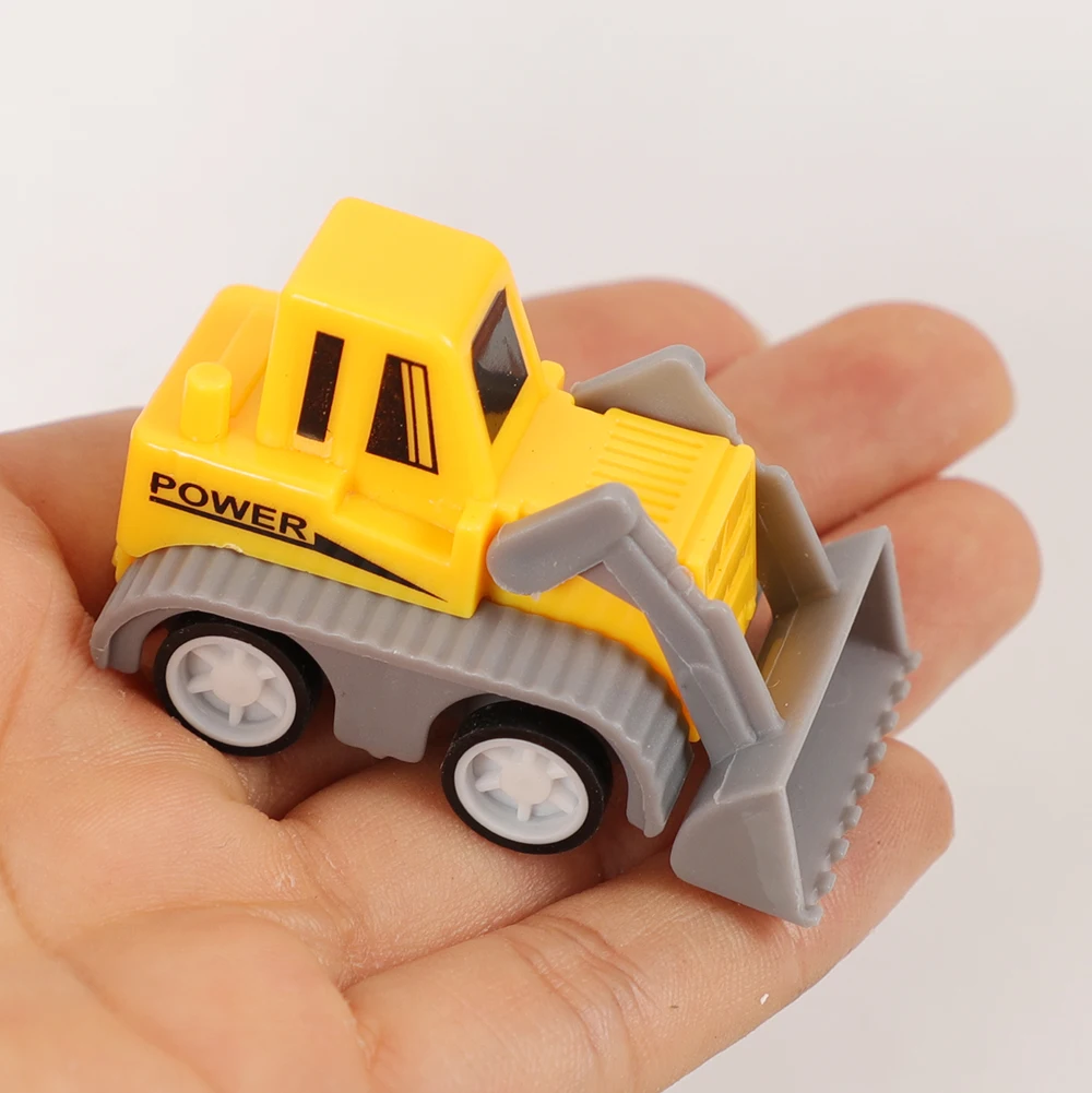 6Pcs Construction Engineering Vehicle escavatore Back of The Car Toys for Kids Birthday Party Favors Pinata Filler Treat Bag