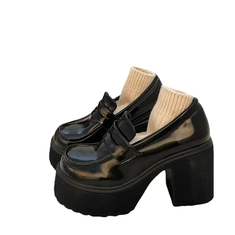 ‌ 2025 رائجة البيع المرأة في الهواء الطلق عالية الكعب منصة الانزلاق على المتسكعون جولة تو كعب مكتنز مكتب مضخات لارتداء غير رسمي و اليومي