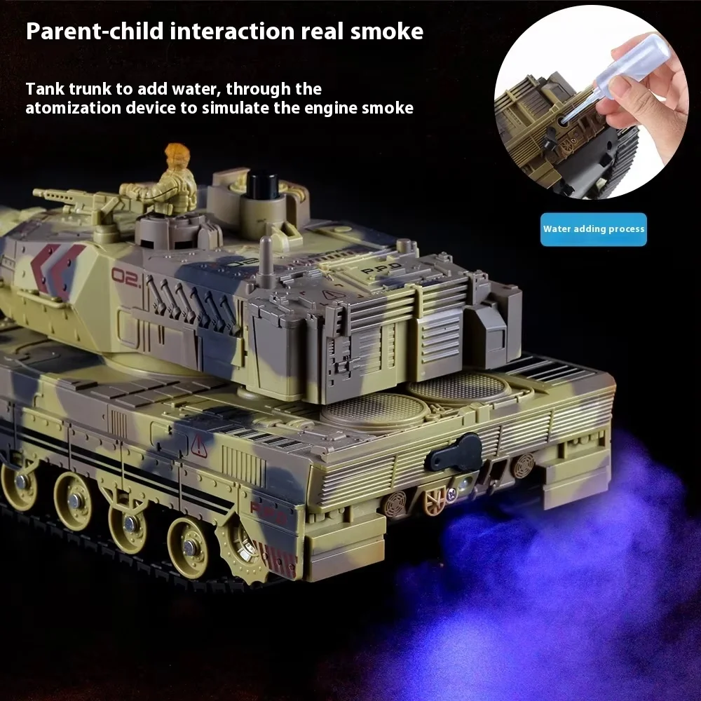 New 2.4g Remote-Controlled Tank Water Bomb Combat Armored Vehicle Model, Children'S Outdoor Parent-Child Interactive Fun Toy