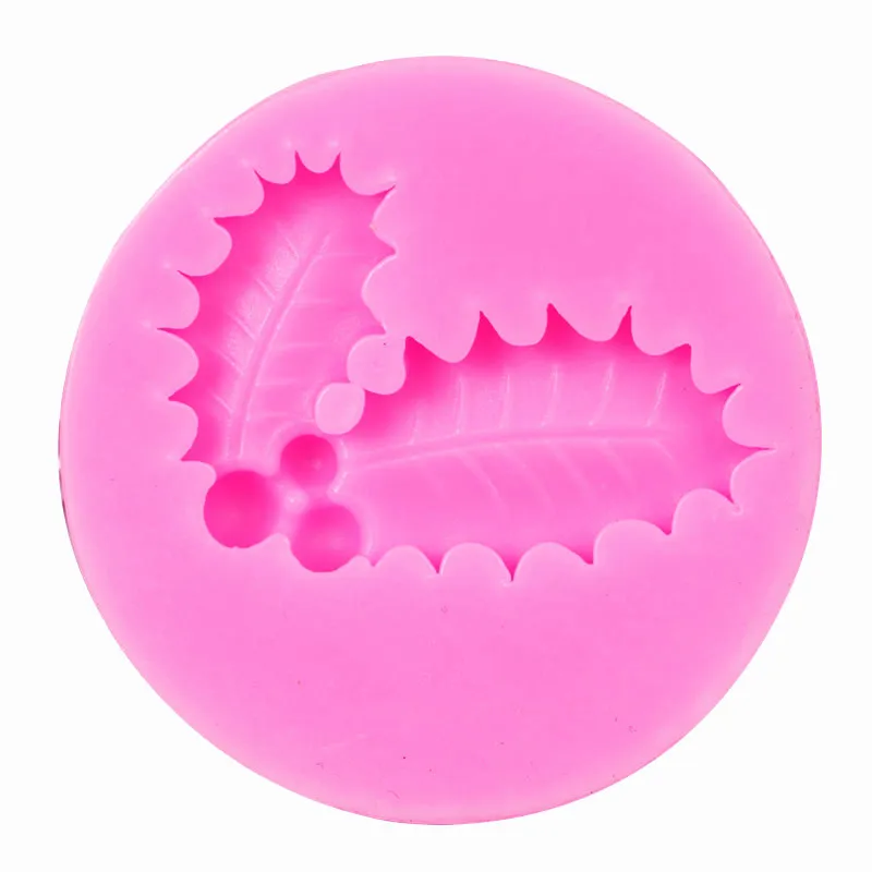 Snowflake Christmas Tree Leaf Silicone Mold Fondant Chocolate Cake Liquid Baking Mould 15-544