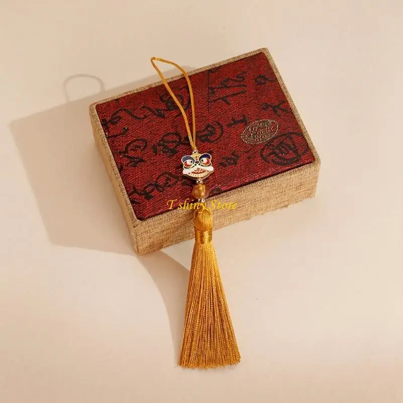 N58F Elegant Charm Hanfues Tassels Decoration Vibranting Color for Traditional Event and Unique Fashion Statement Pieces