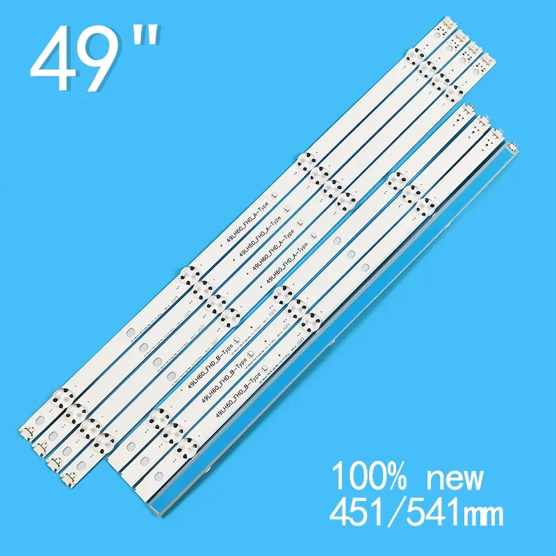 Bandes lumineuses LED pour 49 pouces FHD A type Rev0.0 Bandes de rétroéclairage 49LH60 _ FHD _ A Type B 49LHliquidité 49LH604V 49LW540S LT-50C550