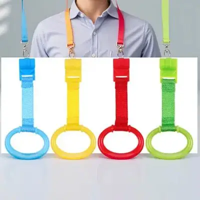 Anéis de tração para bebês, 4 unidades, clipes de segurança, assistente de treinamento de caminhada, cama de criança, anéis de tração, vermelho, amarelo, verde, azul