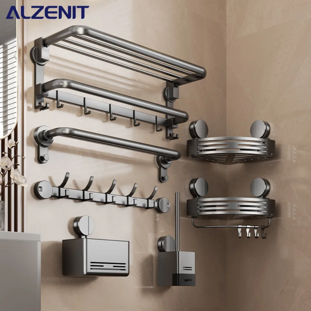 

Вешалка для полотенец на присоске, держатель для хранения в ванной комнате, туалет, неперфорированная настенная полка для полотенец, встроенный подвесной стержень