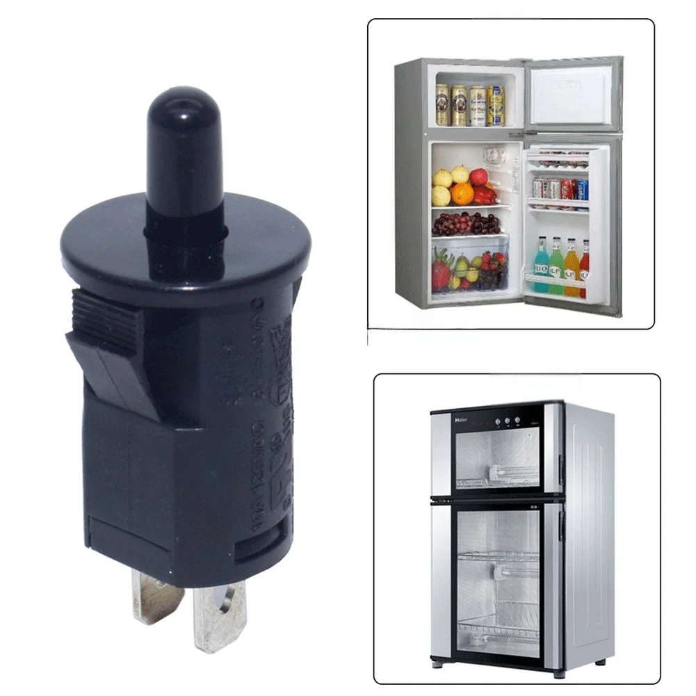 Door Switch Refrigerator- Cabinet Light  Wardrobe Press Button Switch Normally Closed Open Push Button