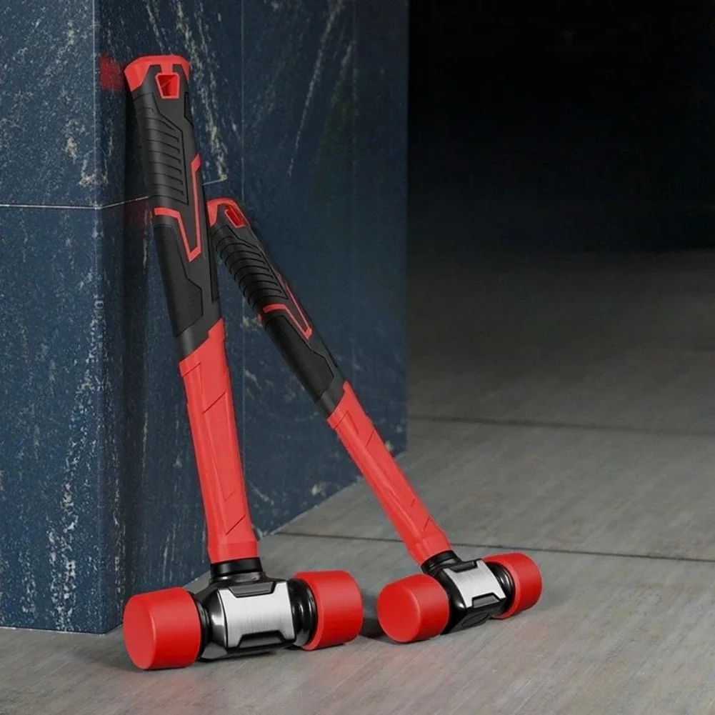 With Shock Absorbing Tpr Handle And Ductile Iron Core For Professional Installation Work Non Marring Rubber Mallet