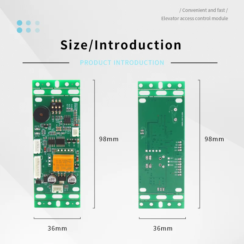 Smart Card Reader Module RFID Radio 125Khz EM4100 ID Card Module Wiegand Output Elevator Swipe Card Door Control Module